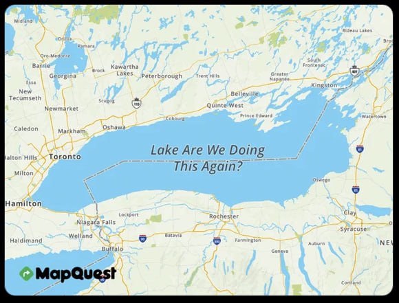 Оригинальная картографическая платформа MapQuest заявила, что не станет менять название озера Онтарио